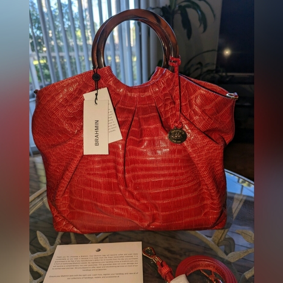 Brahmin Handbags - Red Dragon Haiku Renata Brahmin